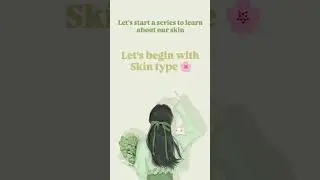 Before buying any skincare product&hellip;  KNOW YOUR SKIN TYPE ✨Starting a skin type series