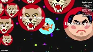 Agar.io Team 24k with unknown and magic blob troll!