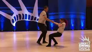 Liberty Swing 2019 Pro Am Routine Leader Pascal Emond with Flore Berne