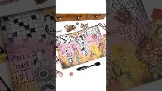 Mixed media art journal 🥰#scrapbooking #artjournal #junkjournal #mixedmedia #page #tutorial