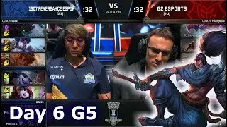 1907 Fenerbah&ccedil;e vs G2 eSports | Day 6 Main Group Stage S7 LoL Worlds 2017 | FB vs G2 G2