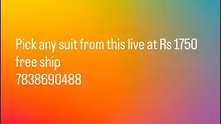 Flat Rs 1750 free ship booking 7838690488