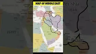 New map of middle east #israel #shorts #palestine #war #iran #gaza #lebanon #map #arab