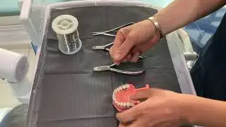Cómo hacer y colocar una ligadura metálica individual