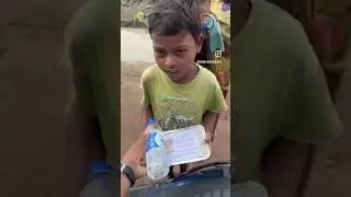 My daughter birthday, donate food to poor ￼ people