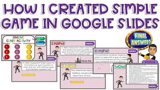 How to Create Simple Game in Google Slides for Online Classes