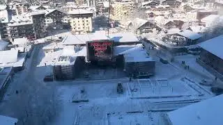 Descente du téléphérique AIGUILLE du midi Mont Blanc Chamonix