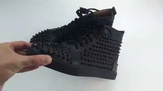 Christian Louboutin Black Louis Spikes Men's Flat Review