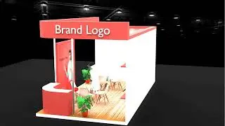 2 Side Open Modern Exhibition Stall Design for Brand Showcases