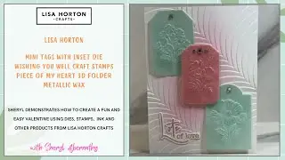 Crafting with the Mini Tags with Inset Die by Lisa Horton Crafts