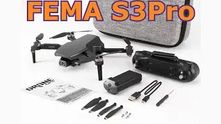 Квадрокоптер с Алиэкспресс 2021.Дрон FEMA S3 Pro(SG108 Pro) с камерой 4К на 2 х осевом подвесе.