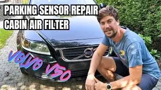 Ремонт сломанного парковочного датчика и замена салонного фильтра | Проект Volvo V50