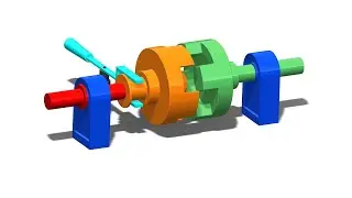 Square Jaw Clutch Operation Animation | Claw Clutch | Solidworks