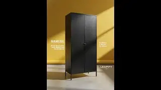 SAMUEL | Steel Wardrobe High Foot in Matte Black | How to Assemble