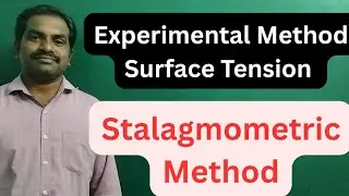 Experimental method to determine surface tension of liquid by Drop Weight Method