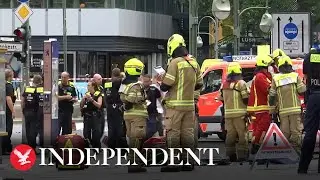 Watch again: Police at the scene after Berlin car crash