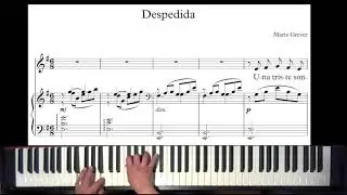 Despedida, Maria Grever Version Lírica (Opera Singers) Acompañamiento de Piano (Piano Accompaniment)