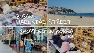 (EN/CN/JP) View Haeundae Street in Korea 🇰🇷 | Haeundae Beach | Shopping at Haeundae | Busan Walkers