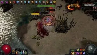 Path of Exile - The Retch Slayer VS double beyond blood magic map