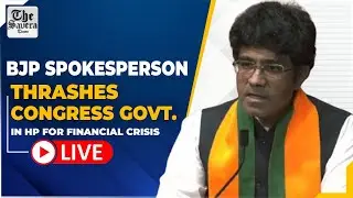 Live : BJP Spokesperson Thrashes Congress Govt. in HP for financial crisis