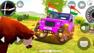 Modified Mahindra Thar😈Games:Indian Pink Thar (Gadi Wala Games) Car Game Android Game #2025 #prt21