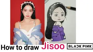 How to draw Jisoo💓 #BlackPink #Kpop #stepbystep #mycutelittleworld #drawsocute