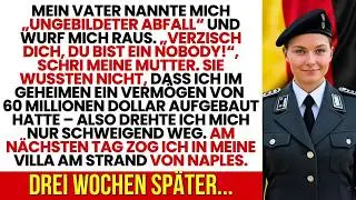 Mein Vater warf mich raus – meine eigene Mutter schrie： ＂Du bist ein Niemand!＂