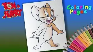 Tom and Jerry Coloring for kids. How to coloring mouse Jerry