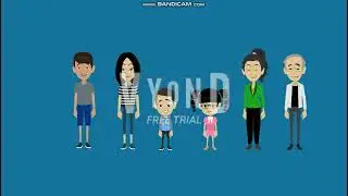 Me, Kimu Zhao, and Her Family in Vyond