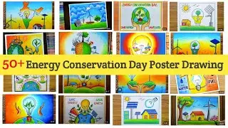 Energy Conservation Day Poster Drawing / Save Energy Save Earth Drawing /Energy Conservation Drawing