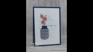 Boho Indigo - Using A Masking Template with a Decorative Mask