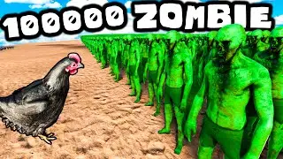 ❄️ 1000 KURCZAKÓW KONTRA 1000 ZOMBIE!?