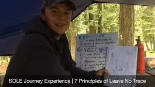 SOLE Journey Experience: A student's perspective of the 7 Principles of Leave No Trace