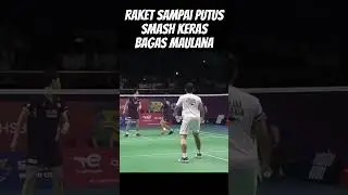 Smash Keras Bagas Maulanan #bagasmaulana  #koreaopen2024  #smashbadminton