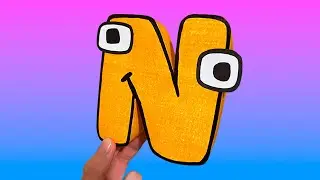 Paper Craft | GREEK Alphabet Lore NU | N