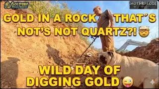 Gold in a Rock That&rsquo;s NOT Quartz?! 🤯 Wild day of digging gold 😜