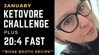 January Ketovore Challenge + 20:4 FAST Prep | BONE  BROTH Recipe and Demo + BONE BROTH LATTE Recipe