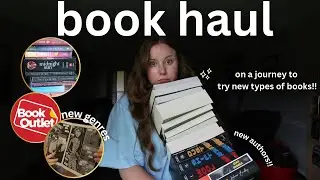 HUGE Book Outlet haul / unboxing - trying new genres & authors 📦📖 books I&rsquo;m excited for 🥹