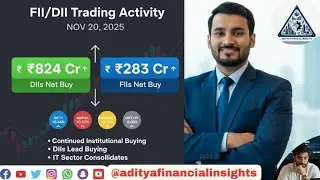 FII/DII Trading Activity- November 20, 2025: Continued Institutional Support@adityafinancialinsights