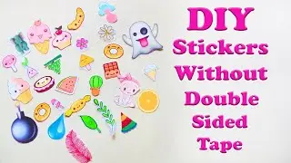 How To Make DIY Stickers Without Double Sided Tape | Craft Box