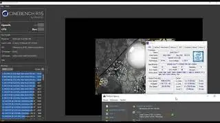 Intel&reg; Core i7-8700K 4.9ghz OC 6core/12thread cinebench cpu test