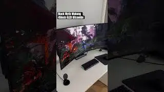 Black Myth Wukong on a 45inch OLED monitor is crazy !! #oled #gaming #gamingsetup #setup #blackmyth