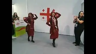 Georgian dancing in the 19th World Festival of Youth and Students Sochi, Oct 2017