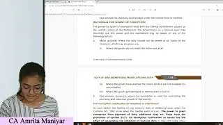 Exemption under Customs Act 1962 | Jan/ May 26 Exams | Exam Oriented | IDT for CA/CMA Final