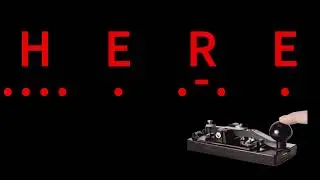 HERE in Morse Code: From Slow to Fast with Light Signals!