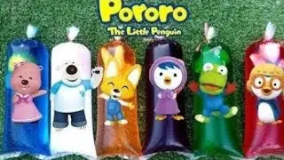 Pororo Playing in Colorful Water with Crong, Edy, Loopy, Patty, Hary, Poby, Rody, Tongtong, Tutu