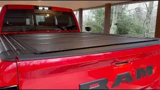 MX4 BakFlip Cover on 2024 Ram Power Wagon with Ramboxes
