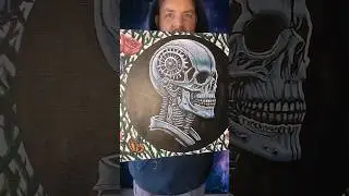 You gotta see this skeleton piece I did! #skeleton #flowers #art #artist