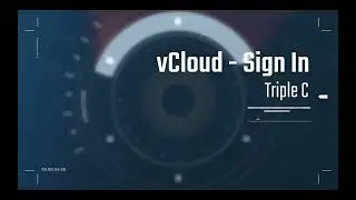 vCloud - Sing In & MFA
