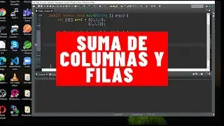Suma de columnas y filas de un array